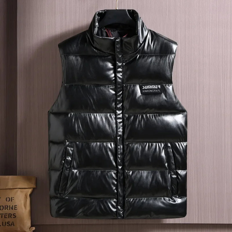 Chaquetas sin mangas de talla  - Leather Work Vest For Men reseña y precio