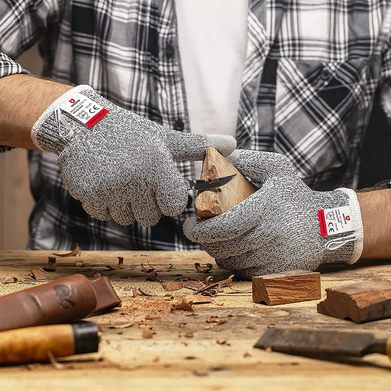 Guantes resistentes a cortes d - Leveling Leatherworking reseña y precio