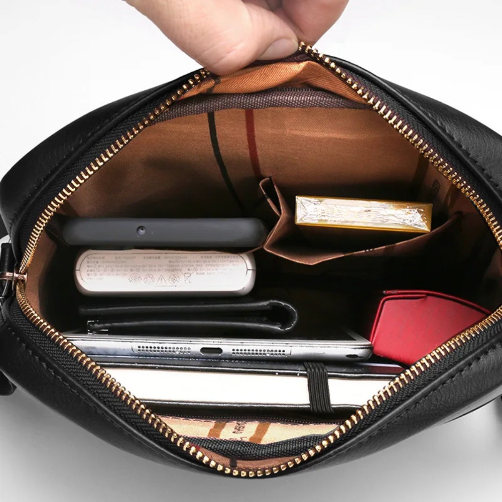 Bolso de hombro retro de cuero - Leather Work Laptop Bag reseña y precio