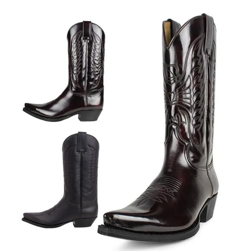 Botas de vaquero para hombre y - Leather Work Fabric reseña y precio