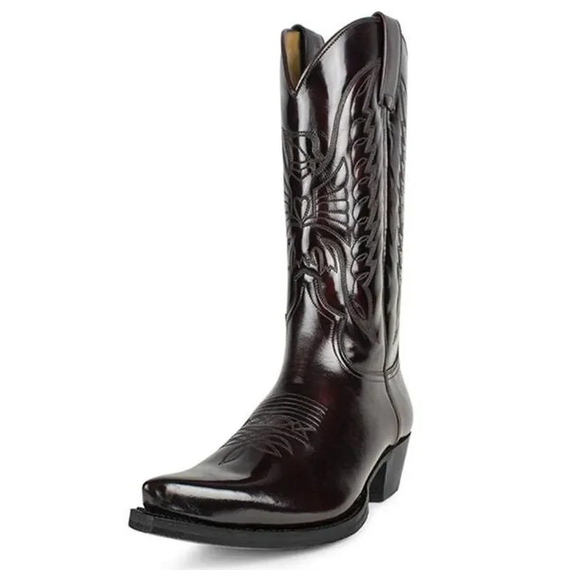 Botas de vaquero para hombre y - Leather Work Fabric reseña y precio