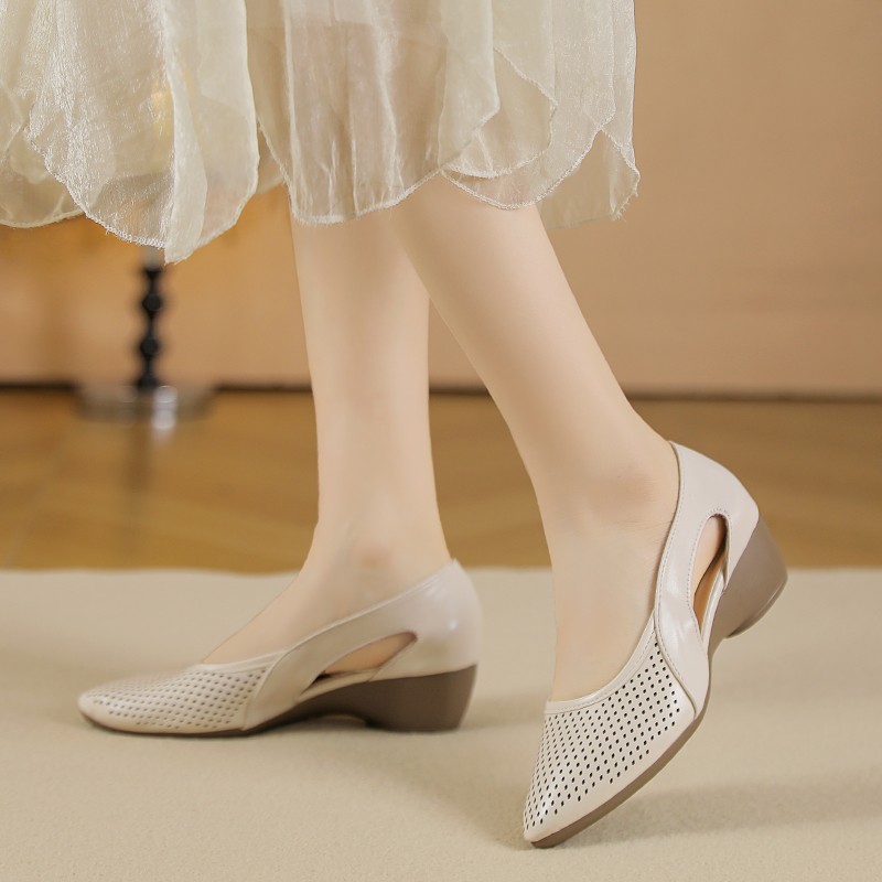 Zapatos de Cuña para Mujer San - Leather Work Outfit reseña y precio