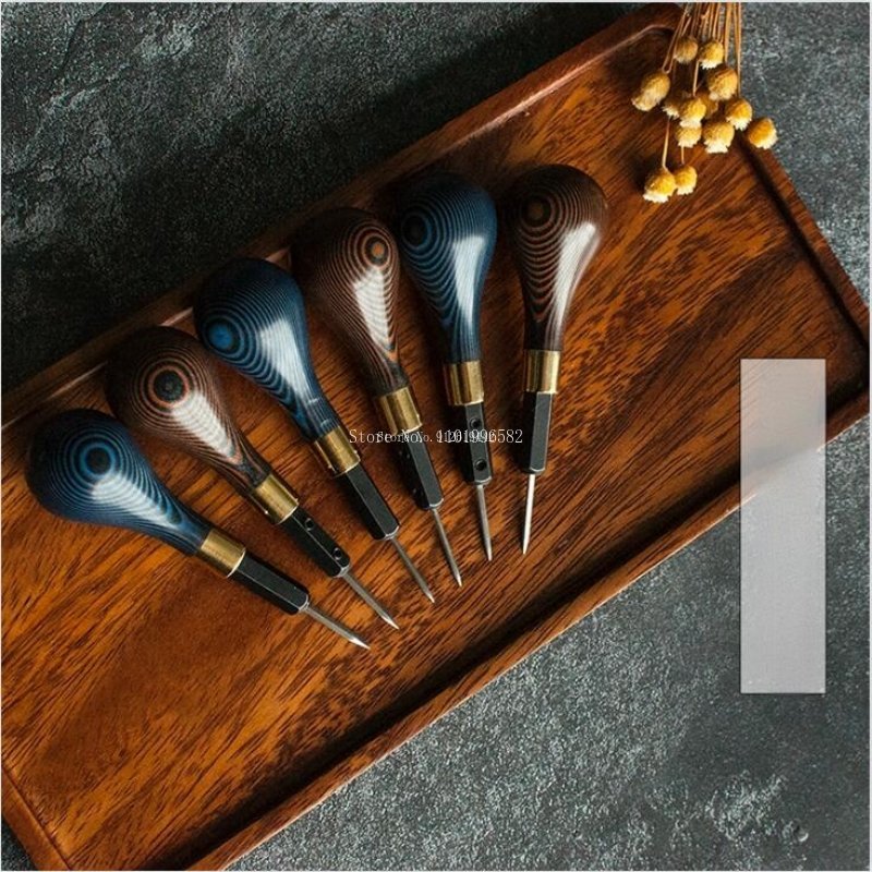 Punzón de aguja de cuero reemp - Leatherwork Awl reseña y precio