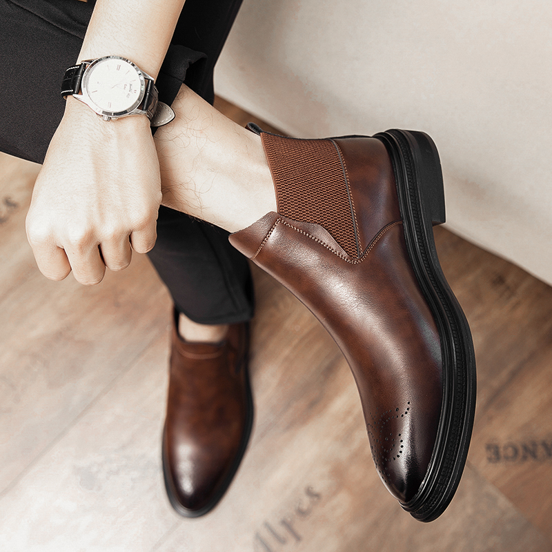 Los zapatos de cuero de caña a - Leatherwork Boots reseña y precio