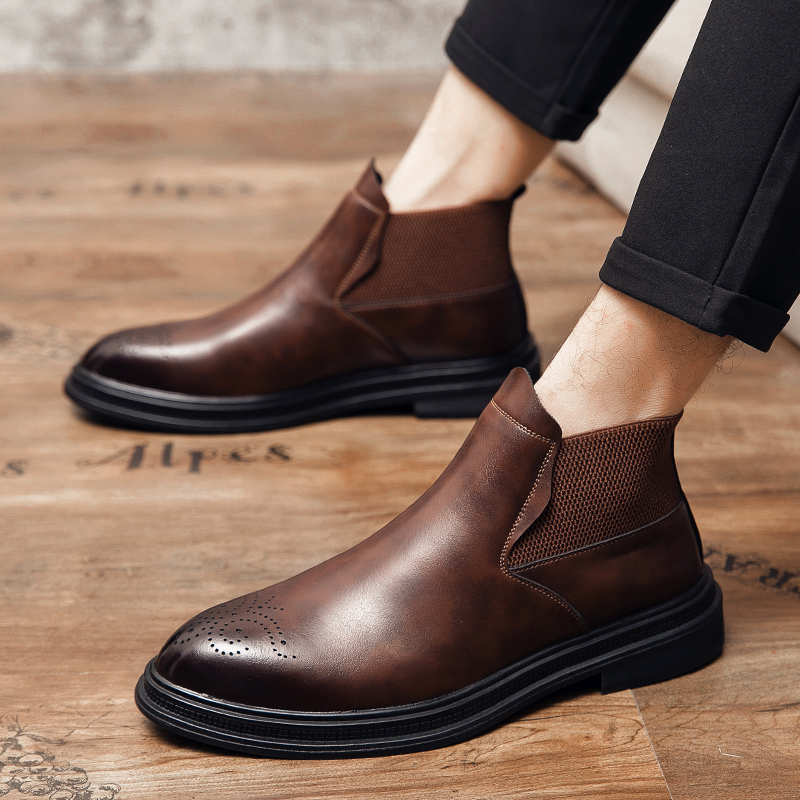 Los zapatos de cuero de caña a - Leatherwork Boots reseña y precio