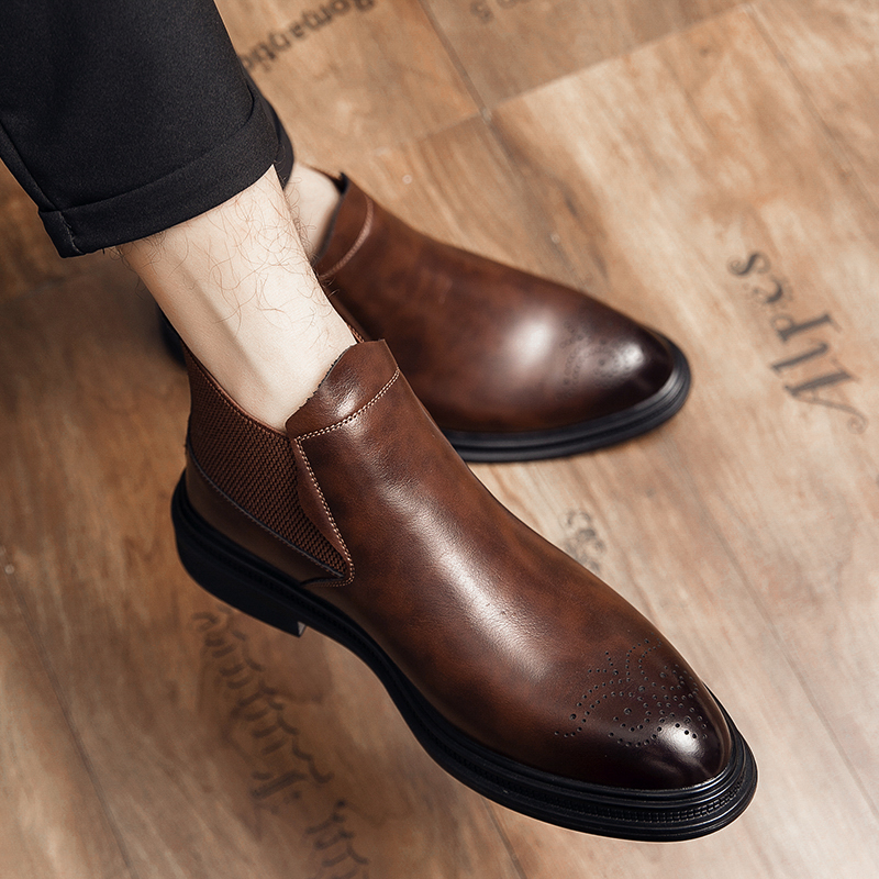 Los zapatos de cuero de caña a - Leatherwork Boots reseña y precio