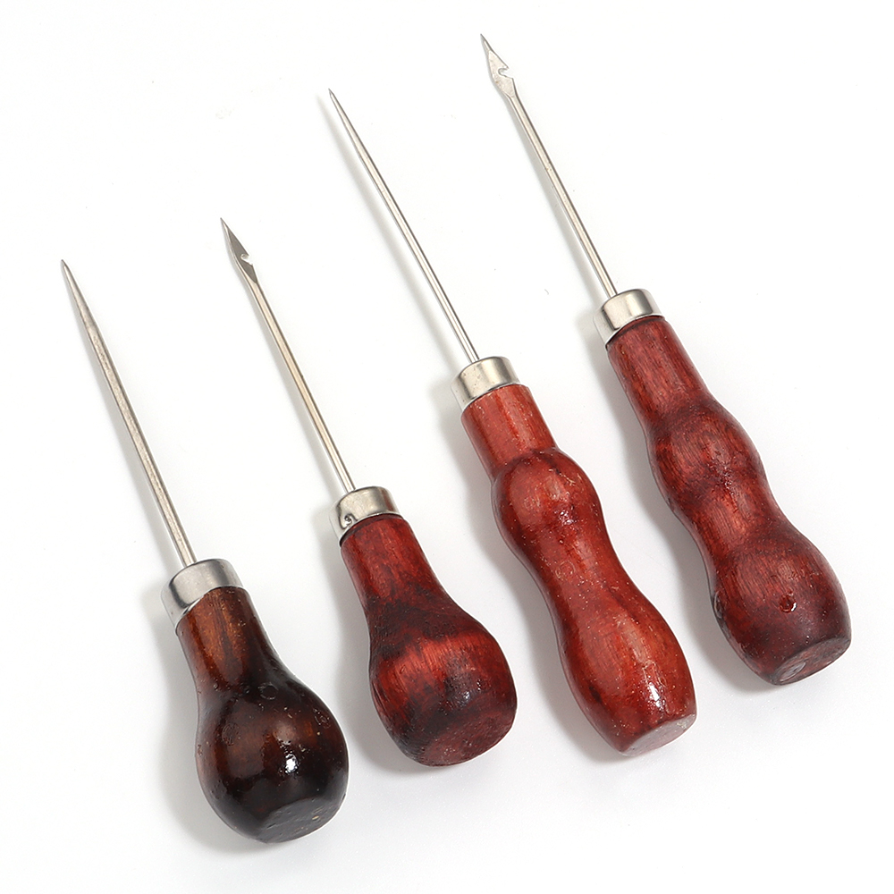 Punzones con mango de madera p - Leatherwork Awl reseña y precio