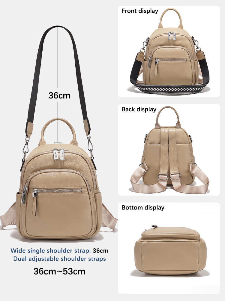 Mochila pequeña Zency de cuero - Leather Work Bag reseña y precio