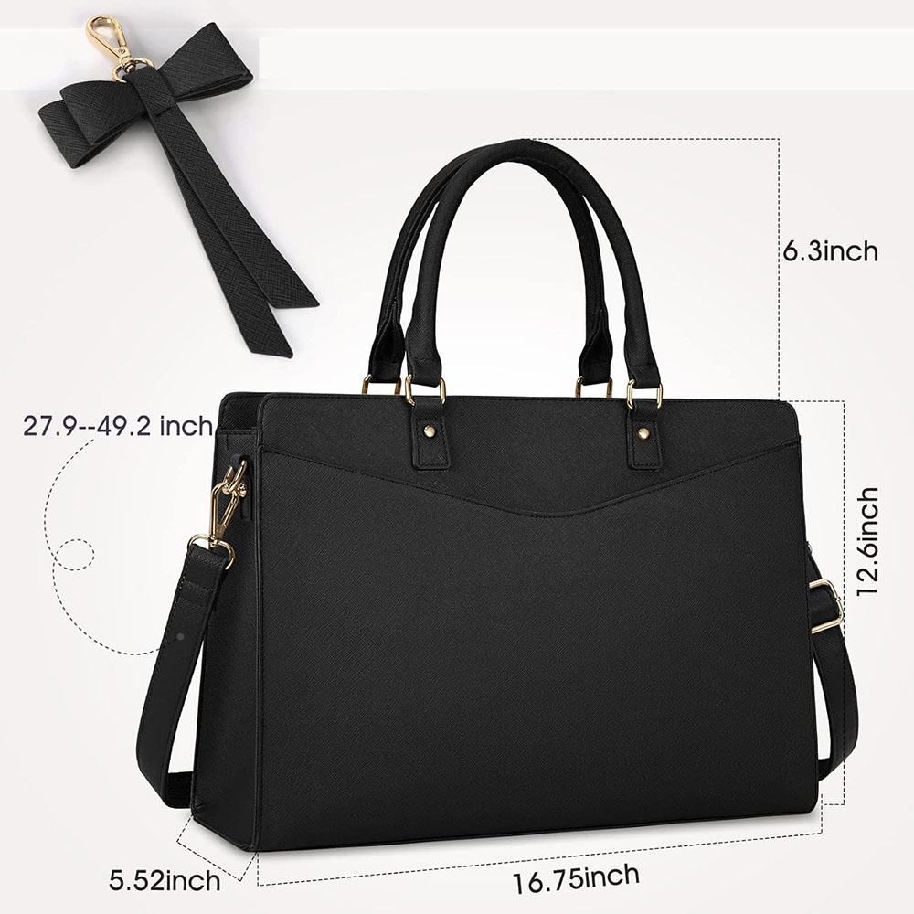 Bolso para Portátil para Mujer - Leather Work Laptop Bag reseña y precio