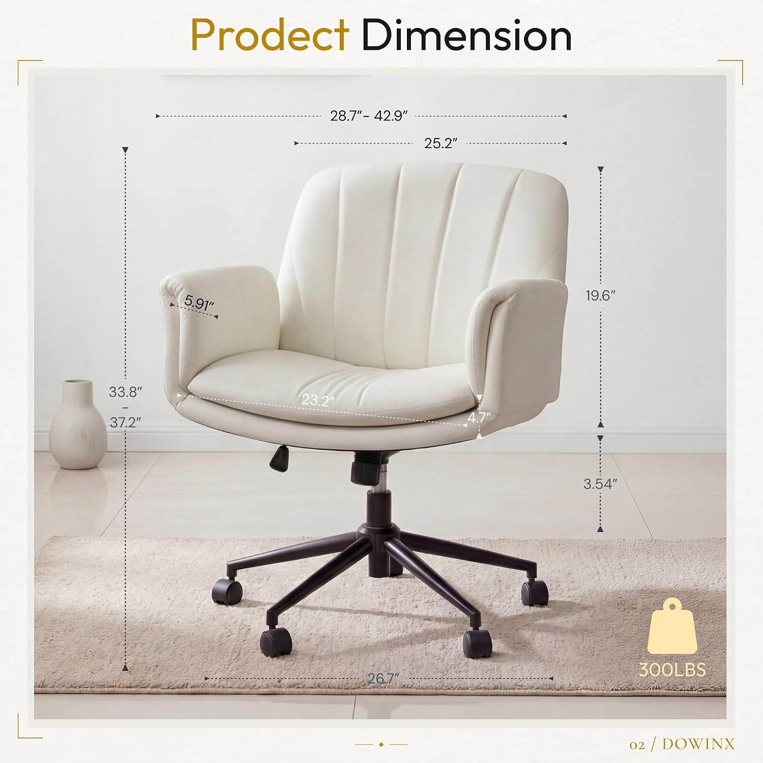 Silla giratoria con ruedas de  - Leveling Leatherworking reseña y precio