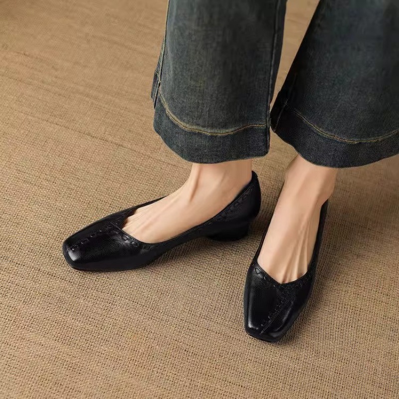 Elegantes Zapatos Planos de Ta - Leather Work Outfit reseña y precio