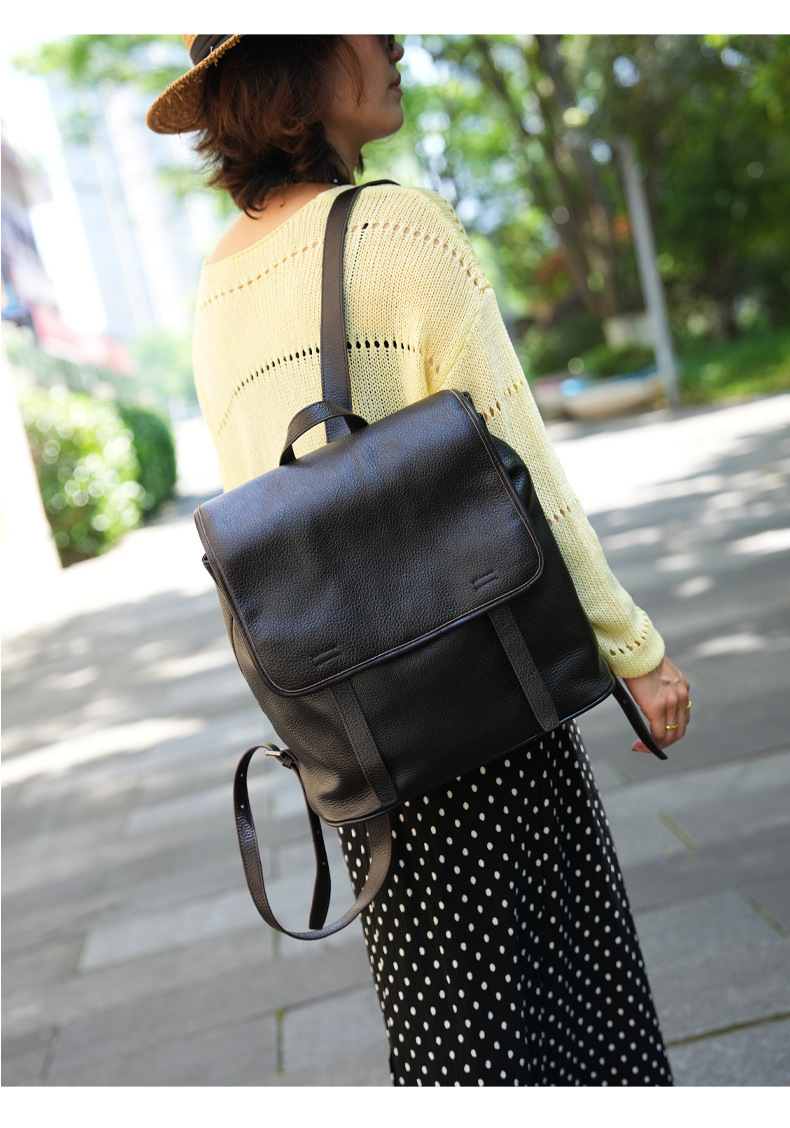 Mochila de cuero de vaca de pr - Leather Work Womens Backpack reseña y precio