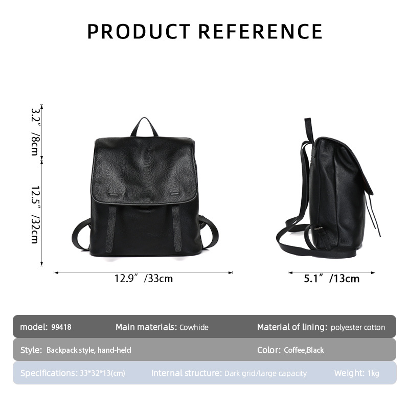 Mochila de cuero de vaca de pr - Leather Work Womens Backpack reseña y precio