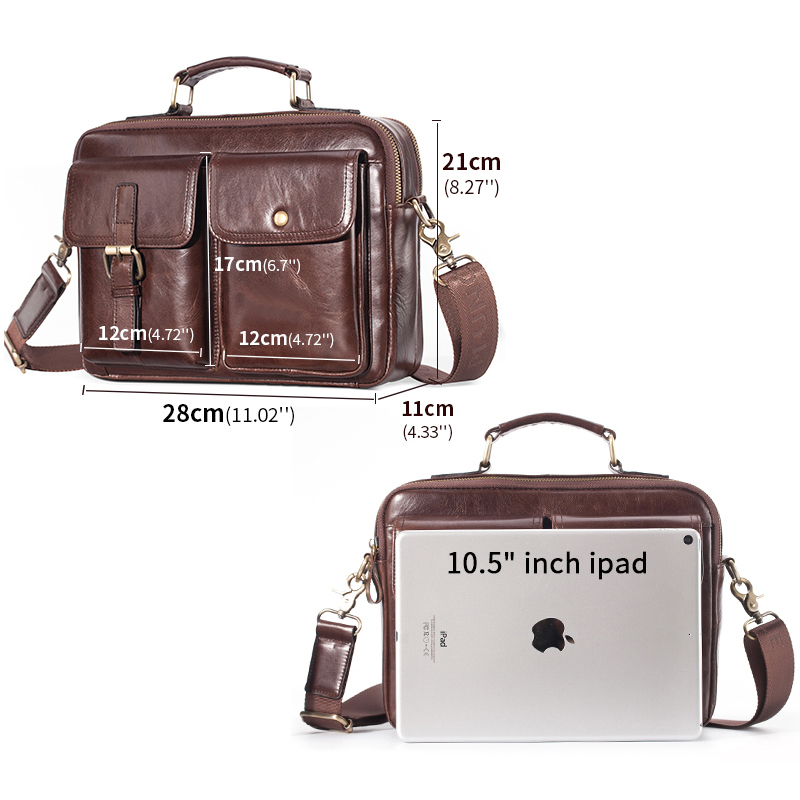 Nuevo bolso bandolera de cuero - Leather Work Bag reseña y precio