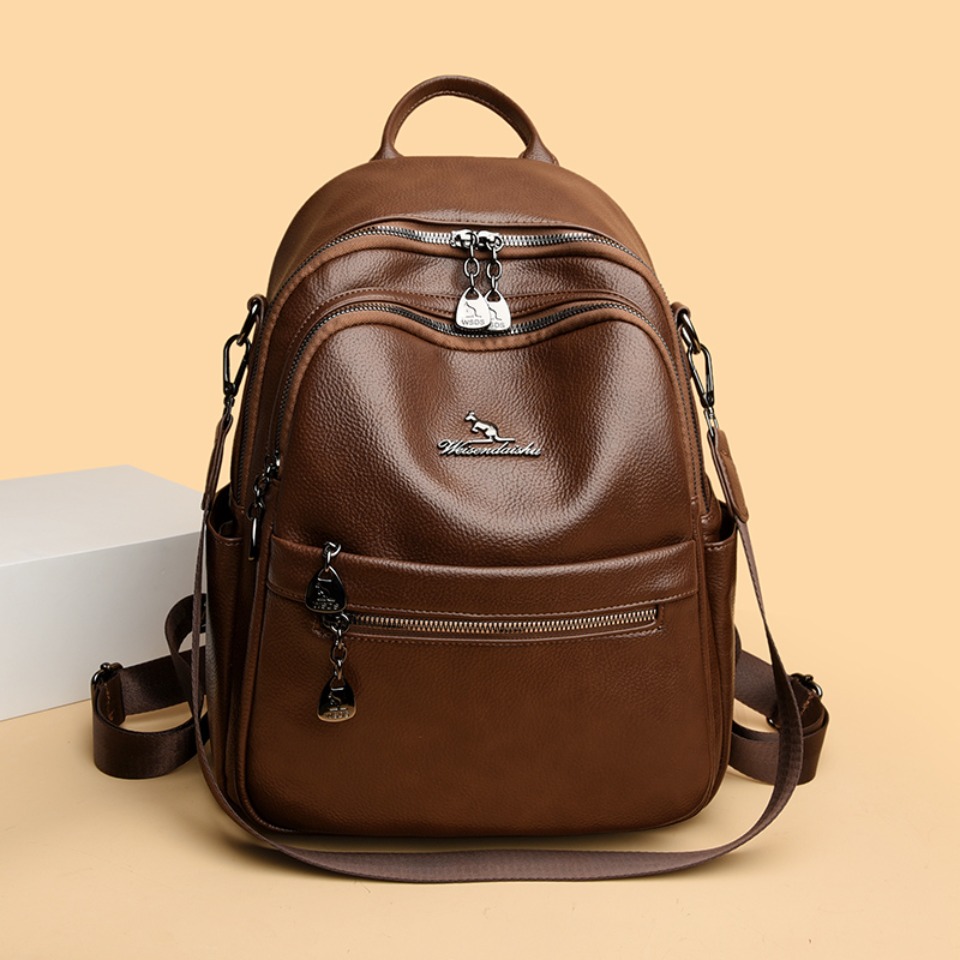 Mochila con textura de cuero g - Leather Work Womens Backpack reseña y precio
