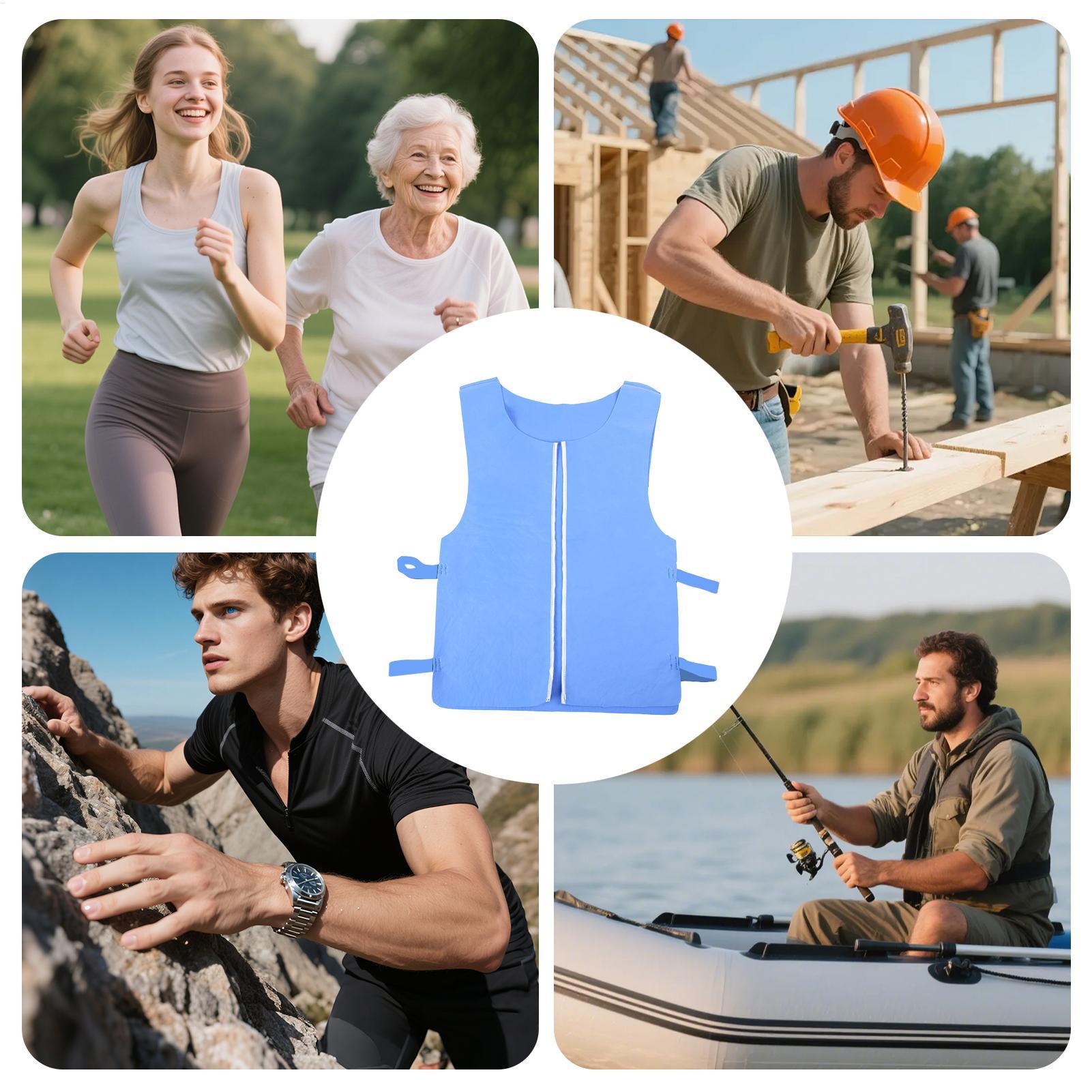 Chaleco Refrigerante Reutiliza - Leather Work Vest For Men reseña y precio