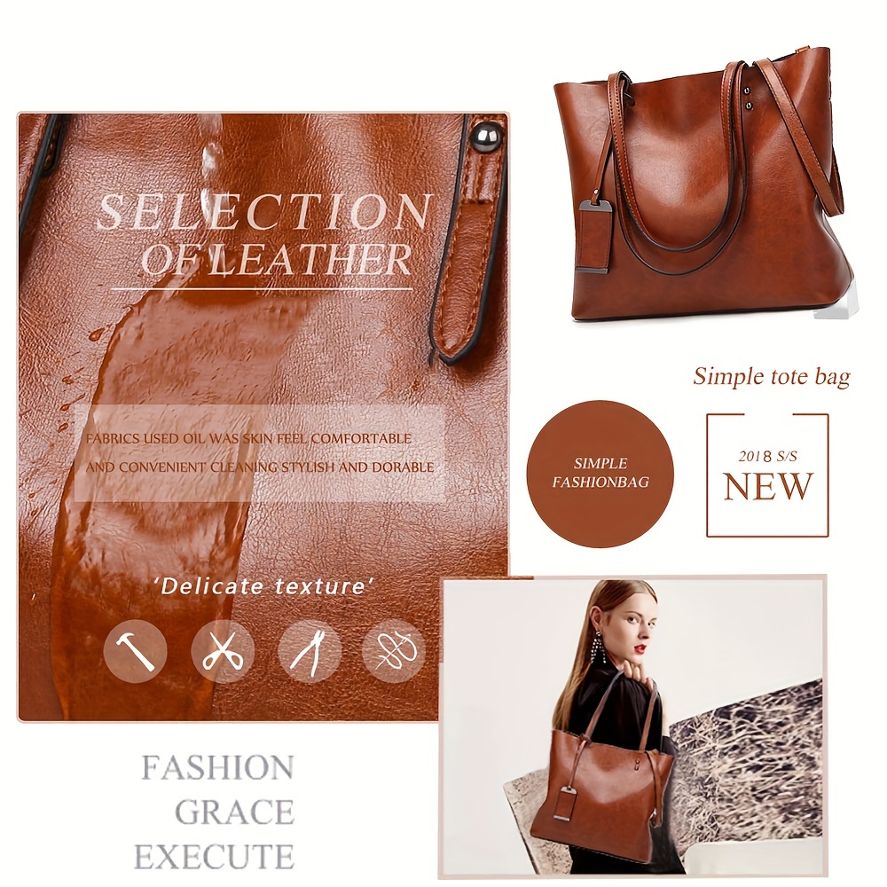 Bolso de mano de cuero Retro c - Leather Work Laptop Bag reseña y precio