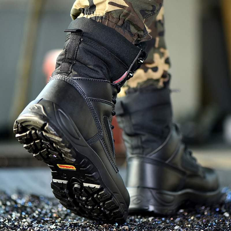 Botas de Cuero Negras de Caña  - Leather Work Fabric reseña y precio