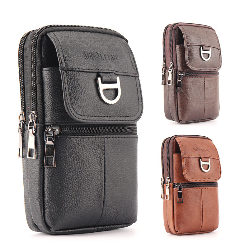 Riñonera de Cuero para Hombre  - Leather Work Bag reseña y precio