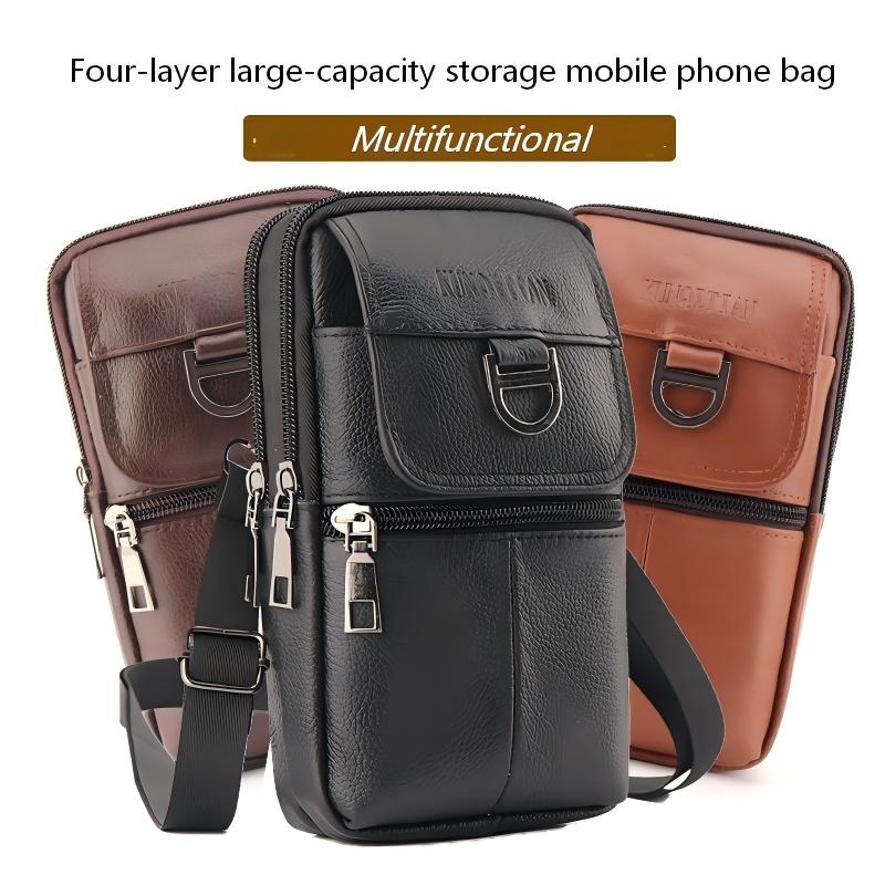 Riñonera de Cuero para Hombre  - Leather Work Bag reseña y precio