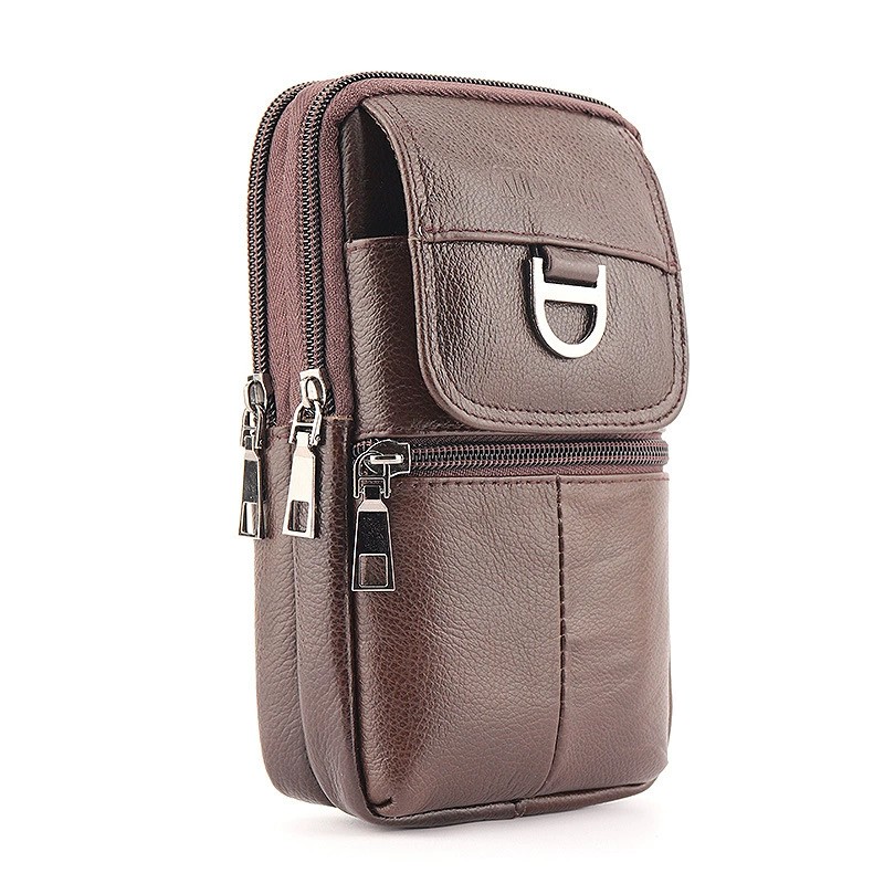 Riñonera de Cuero para Hombre  - Leather Work Bag reseña y precio