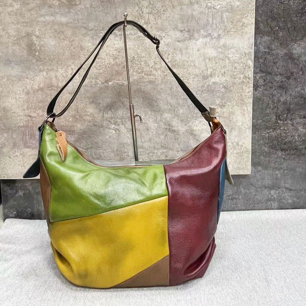 Bolso de hombro holgado de gra - Leather Work Laptop Bag reseña y precio