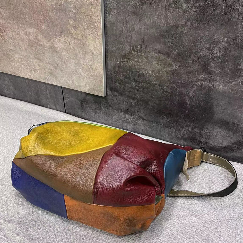 Bolso de hombro holgado de gra - Leather Work Laptop Bag reseña y precio