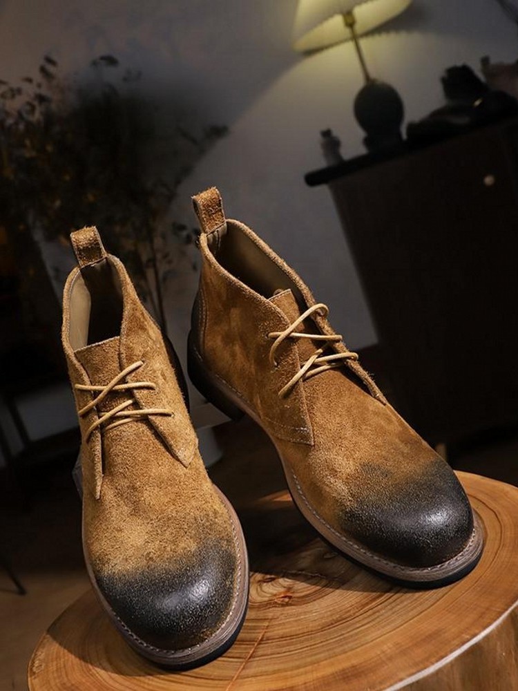 Moda versátil con cordones par - Leatherwork Boots reseña y precio