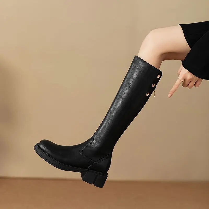 Otoño Invierno tacón medio señ - Leatherwork Boots reseña y precio